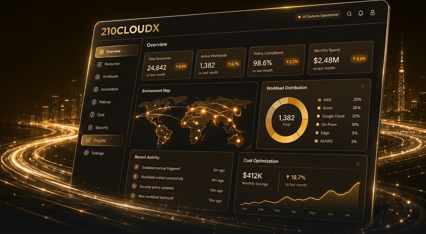 210CLOUDX dashboard